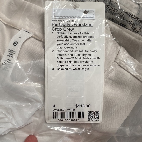 Lululemon Perfectly Oversized Crop Crew - Picture 9 of 9